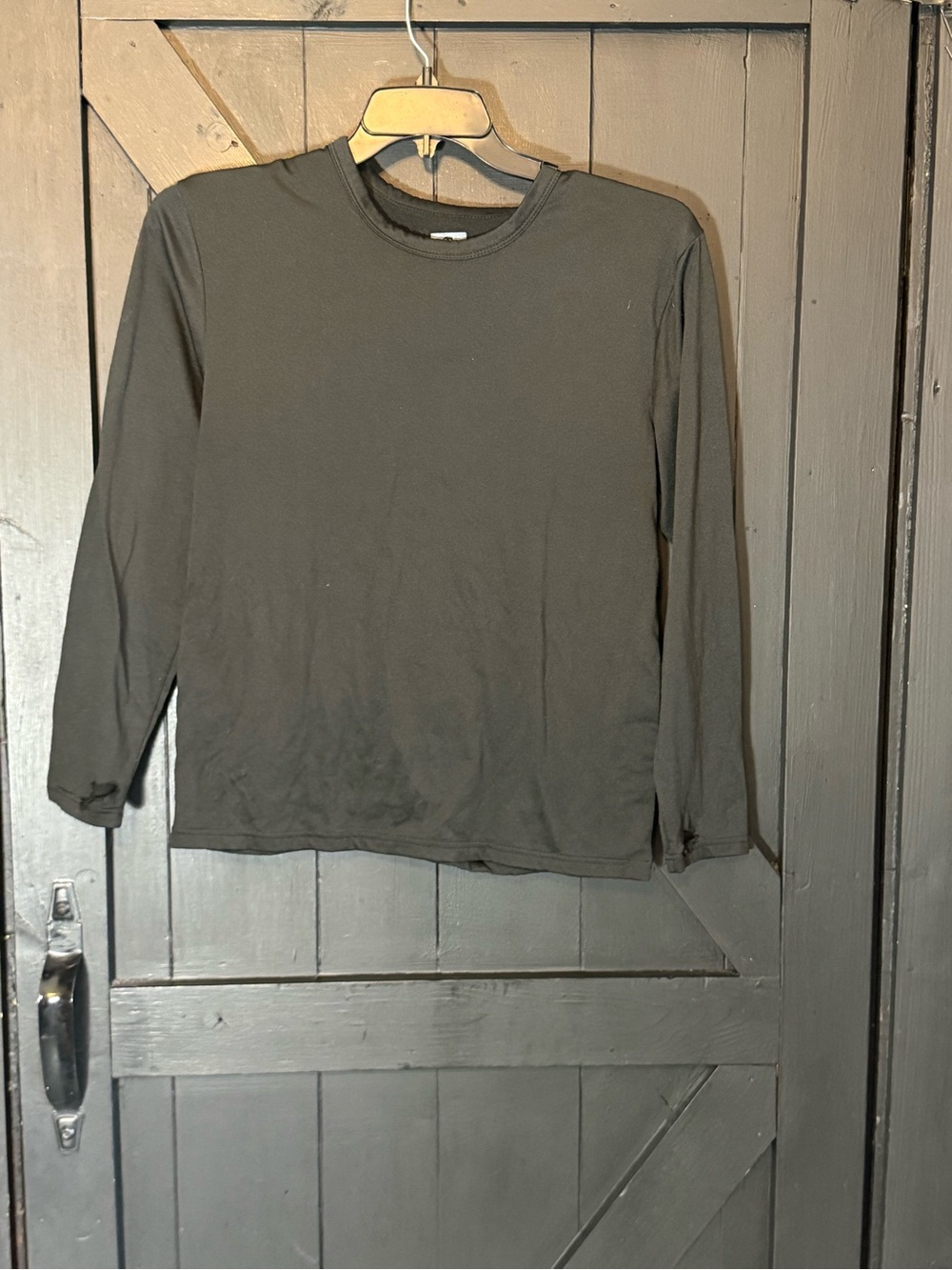 Everyday Black Long Sleeve Crewneck Top